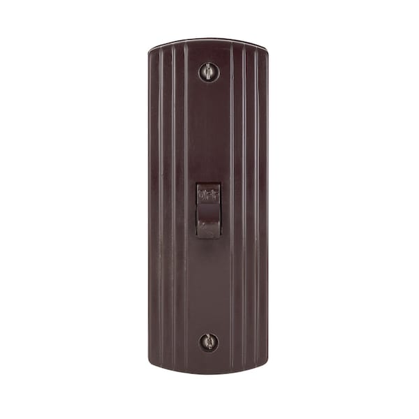 Leviton 10 amps Single Pole Toggle Switch Brown 1 pk